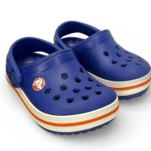 CROCS Sandals Kids Blue and Red size 4 toddler